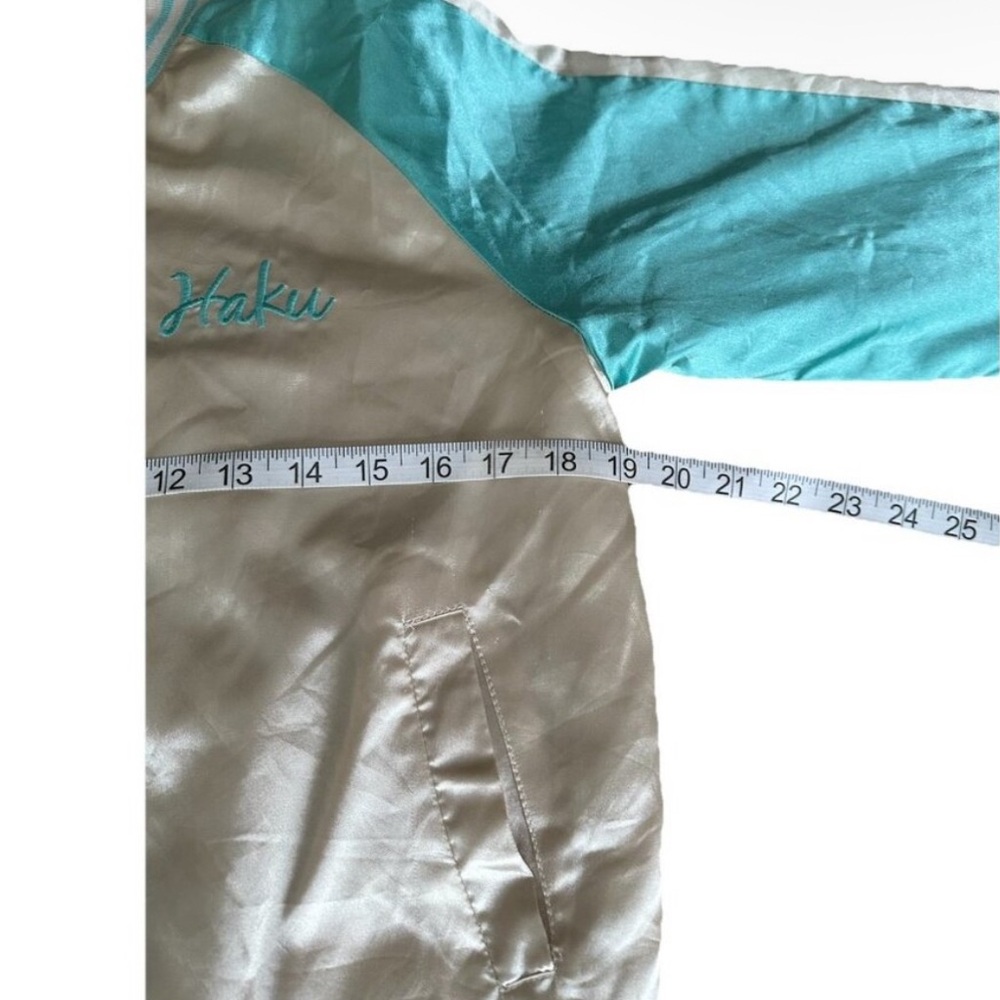 Haku Spirited Away Tan and Teal Satin Jacket - Picture 6 of 6